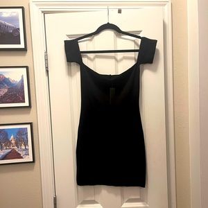 HOT MIAMI STYLES Bodycon Tube Dress with Sleeves Size L